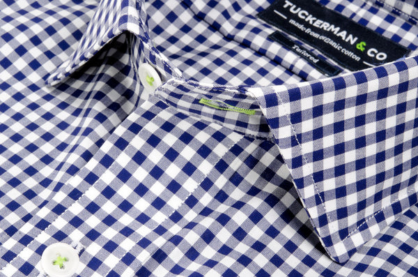 Navy Gingham Check - Tuckerman & Co