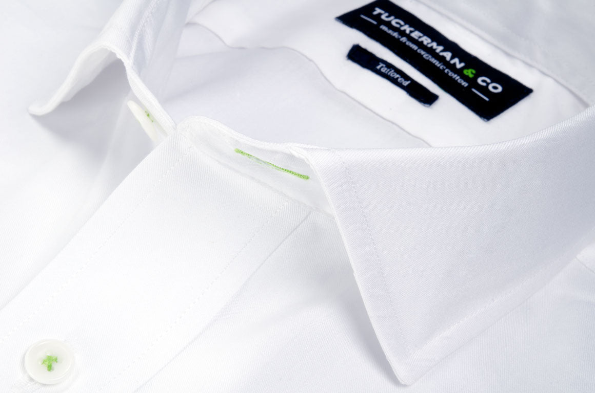 White Tailored Fit Organically Grown Cotton Oxford Shirt - MEN Shirts